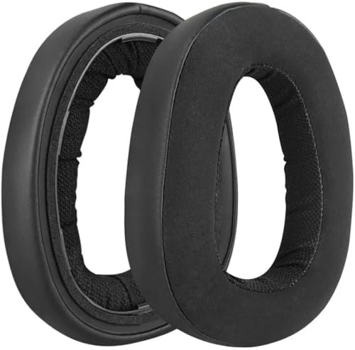MYAYD 1 Pair Replacement Ear Pads for Sennheiser GSP 600/500, Headphones Ear Cushions, Headset Earpads, Ear Cups Repair Parts, Ear Pads with Softer Protein Leather Memory Foam