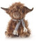 Fergus The Highland Cow Doorstop with Scarf | Novelty Decorative Fabric Animal Door Stop | Cow Shaped Door Stopper 1.5kg - 27cm