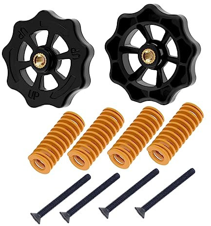HAWILLOSCH Pièces D'imprimante 3d Kit De Mise À Niveau Du Plateau Chauffant Ender-3 Accessoires Ensemble D'écrous De Ressorts