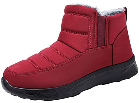 Generisch warehouse deal Winterstiefel Damen Casual Langschaft Boots Winterschuhe Bequem Rutschfeste Winterstiefel Cowboystie 1 cent artikel meine bestellungen