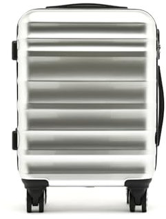 MISAKO London Kleiner Harter Koffer Herren - London Silber 54 X 34 X 20 cm Klein