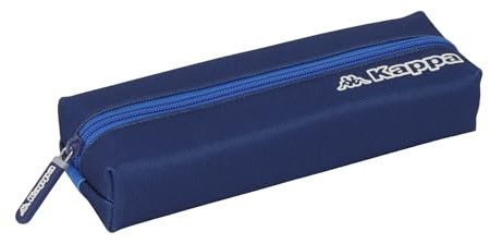 Safta Kappa Rain – Rectangular Children's Pencil Case, Children's Pencil Case, Ideal for School Age Children, Comfortable and Versatile, Quality and Resistance, 22 x 7 x 40 cm, navy, M, Casual