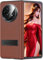 Étui en Cuir pour Oppo Find N5. Housse à Charnière. Find N 5 Coque pour Téléphone Portable/Mobile à Écran Pliant. Case/Cover -Rouge