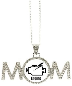 no/no Halskette mit Motorkolben, Art-Deco, modisches Muttertagsgeschenk für Mutter, Oma, Geburtstagsschmuck, M