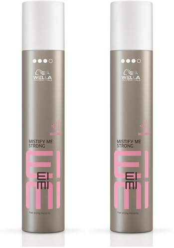 Wella EIMI Mistify Me Strong – schnelltrocknendes Haarspray – leichtes Fixing Spray für sofortigen Halt – Styling-Spray für 24 Stunden zuverlässigen Halt mit natürlicher Bewegung – 1 x 300 ml