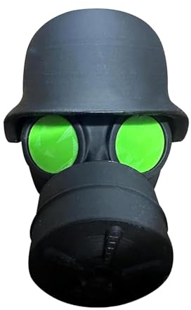 Abdeckung für Anhängerkupplungen Fun Gasmaske Helm Anhängerkupplung Schild PETG Hänger Kupplung Kappe Schutzkappe für Anhängerkupplung, für Anhänger PKW LKW RV (Hellgrün)