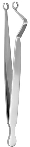 Generic 410 Pinces de Piercing en Acier Inoxydable Outil Septum avec Mécanisme de Verrouillage Professionnel 11,4 cm