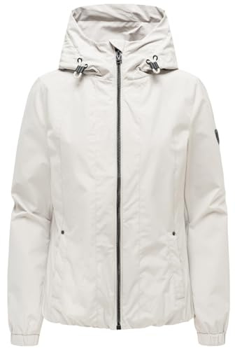 MARIKOO Damen Übergangsjacke (XS-3XL) wasserabweisend, mit Kapuze, 3 Taschen - N134