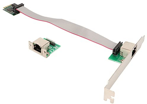 ZASCHMOY Hochleistungsfähiger RJ45-Einzelport-Ethernet-NIC-Adapter für Industriecomputer – 1000 M Verbindungsrate, M.2 A+E-Kompatibilität