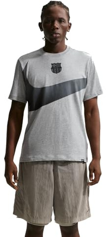 NIKE Fc Barcelona Swoosh Fußball-T-Shirt Für Herren, Dk Grey Heather, IB4076-063, S