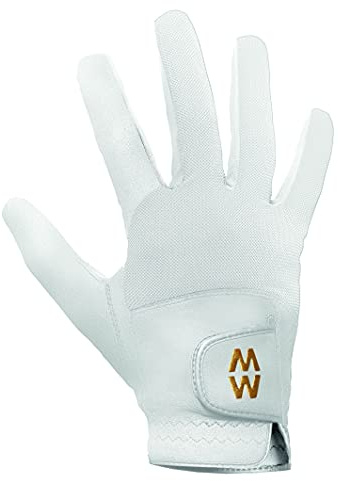 MacWet Mens & Ladies 1 Pair Short Mesh Sports Gloves - White 11