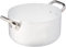 Pentole Agnelli Alluminio ALMA104PI24 Linea Casseruola Alta, Fondo a Induzione con 2 Manici, 24 cm, Acciaio