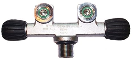 METALSUB Grifo Botella 2 Salidas EN Linea M25