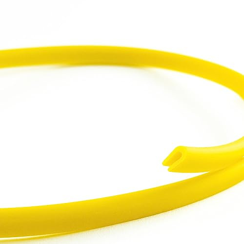 EUTRAS Kantenschutz KSO4004 gelb 3 m – U-Profil für Blechkanten 0,4–1,5 mm – Flexibles Schutzprofil für Bleche und Autotüren – Made in Germany