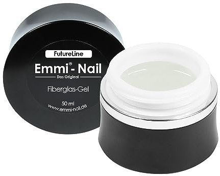 Emmi-Nail Futureline Fiberglas-Gel – LED UV Aufbaugel für extrem stabile Gelnägel – Mittelviskos, flexibel & selbstglättend – Perfekt für C-Kurve, Schablonen & Naturnagelverstärkung – 50ml