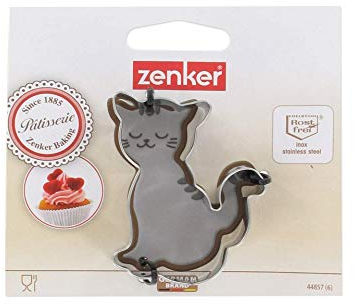 Zenker 44857 Ausstechform Katze, Edelstahl