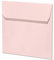 ARTOZ 25x quadratische Briefumschläge zartrosa (Rosa) 100 g/m² - 16 x 16 cm - Kuvert ohne Fenster - Umschläge mit Haftklebung