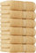 Utopia Towels - Handtücher Set aus Baumwolle - 100% Baumwolle ultraweich und sehr saugfähig, 41x71 cm - 6er Pack (Beige)