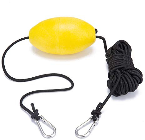 Anchor Marker Buoy, 30 ft. Marine Rope Tow Line Anchor Buoy Float Leash & Stainless Steel Hook,High Visibility Anchor Line Float