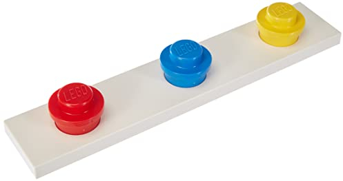 LEGO Wall Hanger - Hooks Wall Mounted Decorative Home Accessories for Kids & Adults - Cute Room Decor Space-Saving Hooks Wall Hangers Red, Blue,Yellow