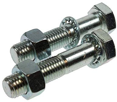 BITS4REASONS – Lot de 2 écrous M16 et boulons 75 mm haute résistante pour boule de remorquage avec rondelles résistantes aux secousses (approuvés par le Royaume-Uni et l'UE MP241)