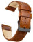 Ritche Leder-Uhrenarmband mit Schnellverschluss, 18 mm, 19 mm, 20 mm, 21 mm, 22 mm, 23 mm oder 24 mm, für Damen und Herren, weißer Elefant, Strumpffüller für Herren, Toffee Brown / Black, 21MM,