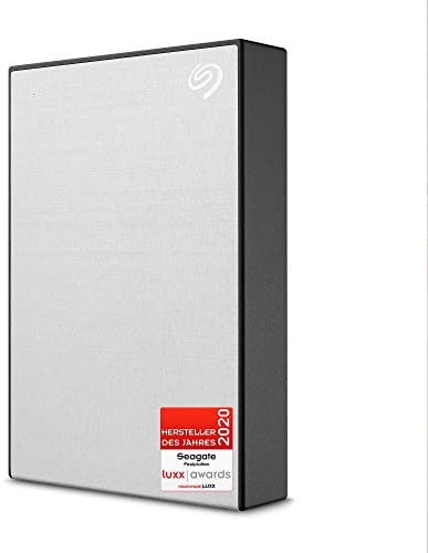 Seagate One Touch 4 To, Disque dur externe HDD – Argent, USB 3.0, pour PC portable et Mac, Abonnement de 4 mois à la formule Adobe Creative Cloud, et services Rescue valables 2 ans (STKC4000401)