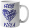 CHEMAGLIETTE! Tazza Stampata Divertente Idea Regalo Mug Tifosi Fiorentini Con Stampa Cuore Viola