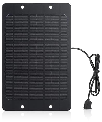 Soshine Mini Solar Panel - USB Solar Panel Charger 5v 6w with High Performance Monocrystalline for Camera,Water Pump,Small Fan,Bicycle,Power Bank,Camping Lanterns