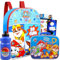 Paw Patrol Mini mochila con lonchera para niños, paquete de 5 piezas de suministros escolares con bolsa escolar Paw Patrol de 11 pulgadas, bolsa de almuerzo, botella de agua, calcomanías y más