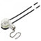 sourcing map Pull Chain Switch On-Off Speed Replacement ZE-109 for Ceiling Fan Lamp Light Clear Silver Pack of 3