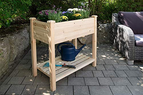empasa Hochbeet Blumenkasten Kräuterbeet Frühbeet Pflanzkübel Pflanzkasten | aus Holz für Garten, Balkon und Terrasse, Größe:RAISE 1 S - 85 x 45 x 86 cm