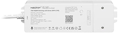 lighteu®, Milight Miboxer RGBW 75W Dimmer LED Treiber (WiFi+2.4G) Amazon Alexa und Google Home Sprachsteuerung Fernbedienung und APP-Steuerung, Bluetooth 4.2, WL4-P75V24