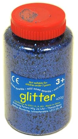 Glitter | 250gram tub with Easy Pouring, resealable lid | Glitter Art | Blue