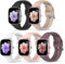 Higgs 5 Pezzi Cinturino Morbido 20mm Compatibile con Amazfit GTS 4 2 Mini/GTS 2 2e 3 4 42mm/Amazfit Bip U pro/Bip S/Bip S Lite/Bip Lite Donna e Uomo, Cinturini Sportivo Silicone,Bianca