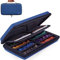 SIQUK Würfeletui kompatibel mit DND Würfel-Set, Tischspiele Würfel Fall und Würfel Rollen Tablett, Würfelschale und Vorratsbehälter Tisch RPG Fall Veranstalter DND Organizer, Reines Blau