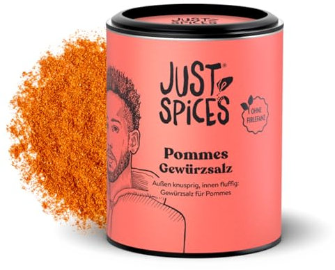 Just Spices Pommes Gewürz I Gibt Deinen Fritten, Wedges, Kartoffelspiralen das gewisse Etwas I Gewürzdose, 85 g