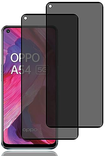 BCHKLAI Verre Trempé Anti-Espion pour Oppo A54 5G/OPPO A74 5G [2 Pièces] | Protection D'écran Anti-Espion, Protecteur D'écran de Confidentialité, 9H Dureté, Anti-Rayures, Film de Protection Écran