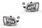 Johns, Scheinwerfer Satz passend für Fiat Panda 169 08/2009 - H4 Li. & Re. Neu + Nebel.