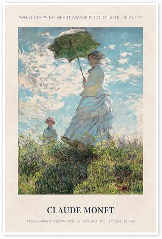 What Keeps my Heart Awake is Colourful Silence Poster von Claude Monet 70 x 100 cm Wandbilder Wanddeko