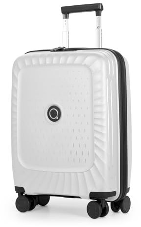 Hauptstadtkoffer Kotti - leichtes Handgepäck 55x40x20, Koffer PP (Recycelt) Bordgepäck-Trolley Flugzeug Handgepäckkoffer nachhaltig, TSA, Off White