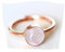 Ring Rosenquarz rosegold SterlingSilber Edelsteinring Geburtsstein