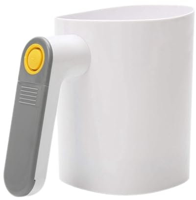 Kquepo - Tamiz de harina eléctrica portátil de azúcar de Hielo en Polvo tamiz de harina de Acero Inoxidable tamiz en Forma de de Cocina pastelería