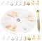 WOONEKY 1Set Nail Art Pendant Drilling Tool Portable Nail DIY Pendant with Charms Includes Hand Drill for Manicurists Nail Art Lovers for Creative Designs Nail Decoration