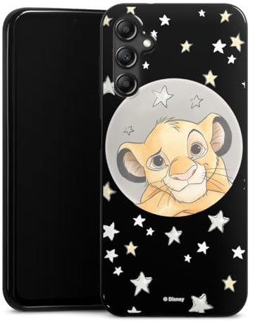 DeinDesign Slim Case extra dünn kompatibel mit Samsung Galaxy A14 5G Silikon Handyhülle schwarz Hülle Simba Disney König der Löwen