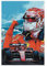Poster con stampa di Charles Leclerc Ferrari Gran Premio di Monaco Monte Carlo 2024, per i fan della Formula 1, memorabilia, formato A3, non incorniciato, su tela, decorazione artistica da parete, per