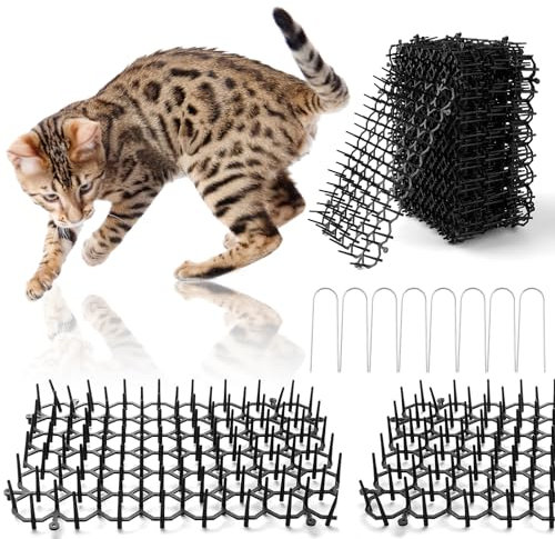 PGONA 20 x 15 cm, Katzenschutz, Garten, 20 Stück, Katzen- und Tierschutzgitter, mit Widerhaken