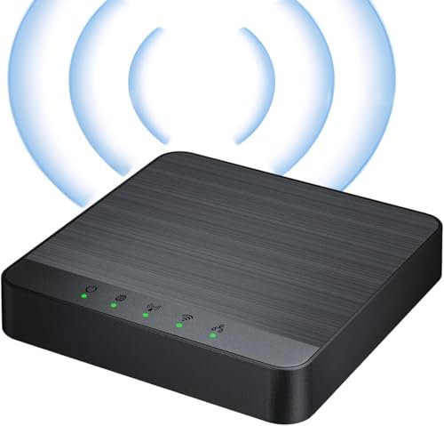 Router 4G LTE Worldwide Bands,Porta LAN/WAN,300Mbps Modem 4G Sim,Hotspot Wi-Fi Mobili,Antenna incorporata per auto,Senza Configurazione,Plug&Play,Collega Fino a 32 Dispositivi