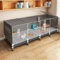 YLEPHNE Jaula para Conejos de Interior, Jaulas para Cobayas, Parte Delantera Transparente, Casa para Animales Pequeños para Conejos, con Bandeja Extraíble(Black,140cm)