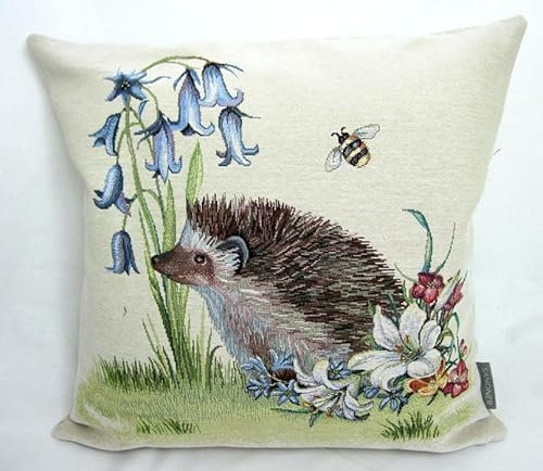 Generisch Kissenhülle Gobelin Kleintiere Igel ca. 45x45 cm abgepasst